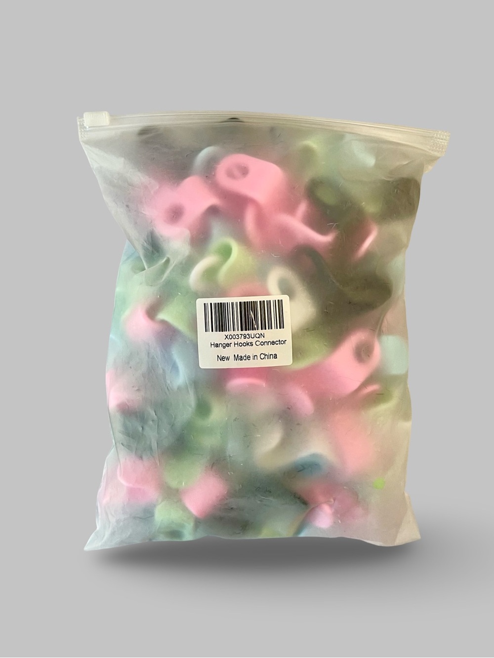 100 Hanger Connector Hooks Space Saving Cascading Closet Organizer Multi-colored